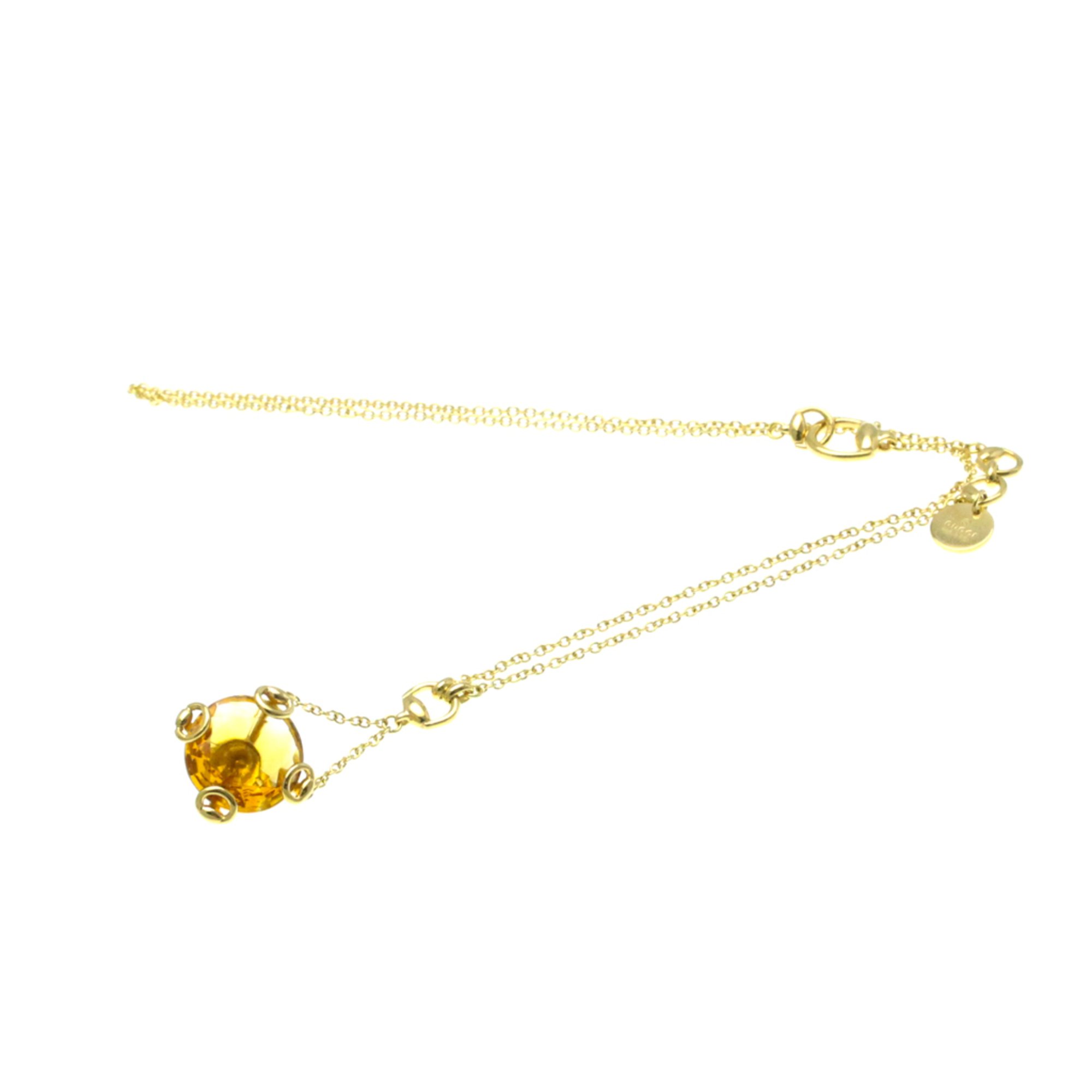 Gucci Horsebit Citrine Necklace Yellow Gold (18K) Citrine Men,Women Fashion Pendant Necklace (Gold)