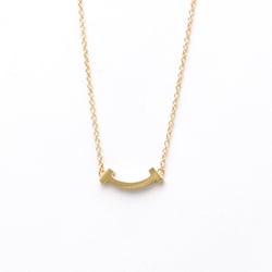 Tiffany T Smile Micro Necklace Pink Gold (18K) No Stone Men,Women Fashion Pendant Necklace (Pink Gold)