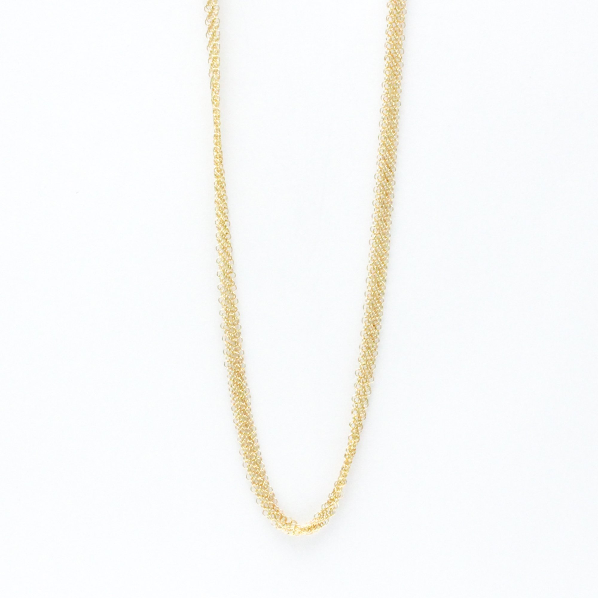 Tiffany Elsa Peretti Mesh Necklace Yellow Gold (18K) No Stone Men,Women Fashion Necklace (Gold)