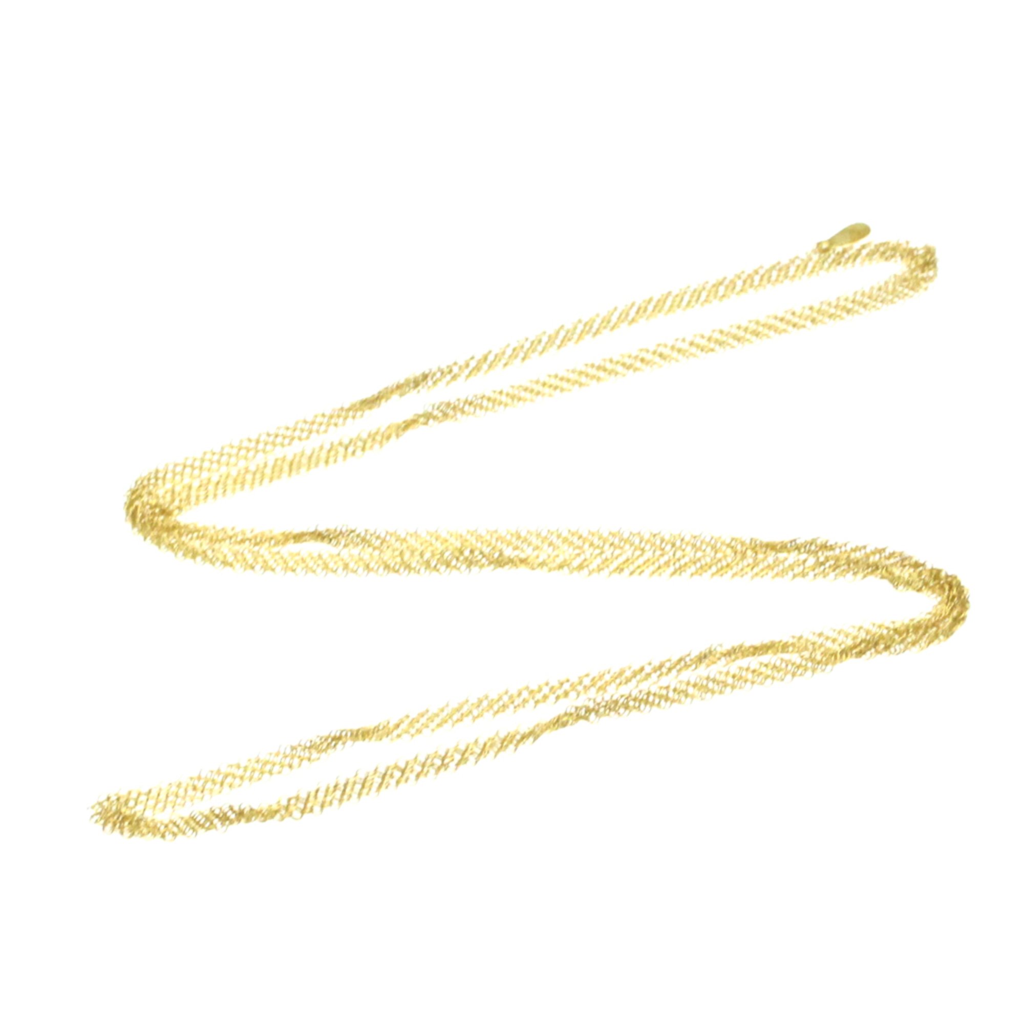 Tiffany Elsa Peretti Mesh Necklace Yellow Gold (18K) No Stone Men,Women Fashion Necklace (Gold)