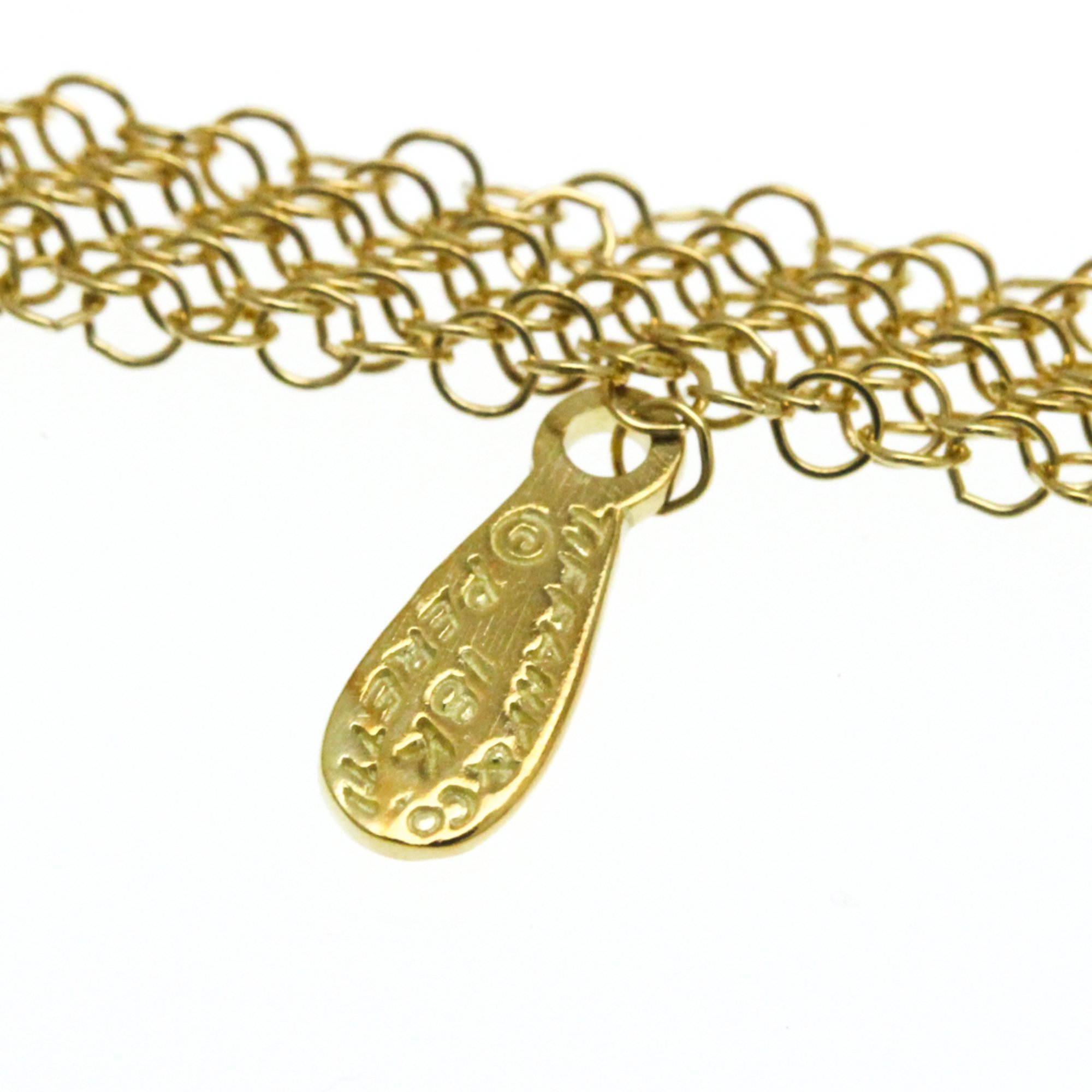 Tiffany Elsa Peretti Mesh Necklace Yellow Gold (18K) No Stone Men,Women Fashion Necklace (Gold)