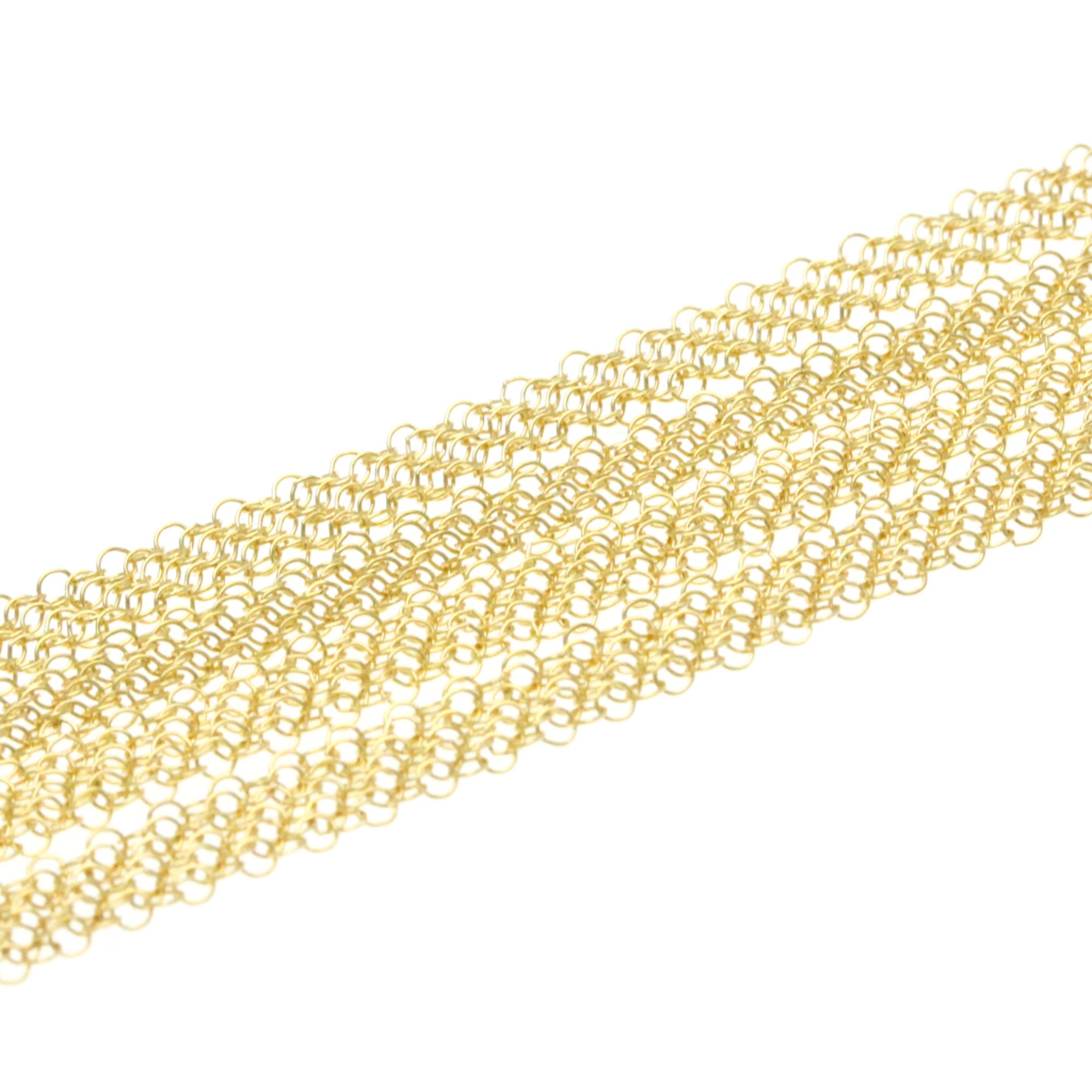 Tiffany Elsa Peretti Mesh Necklace Yellow Gold (18K) No Stone Men,Women Fashion Necklace (Gold)