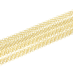 Tiffany Elsa Peretti Mesh Necklace Yellow Gold (18K) No Stone Men,Women Fashion Necklace (Gold)