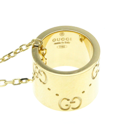 Gucci G Icon Yellow Gold (18K) No Stone Men,Women Fashion Pendant Necklace (Gold)