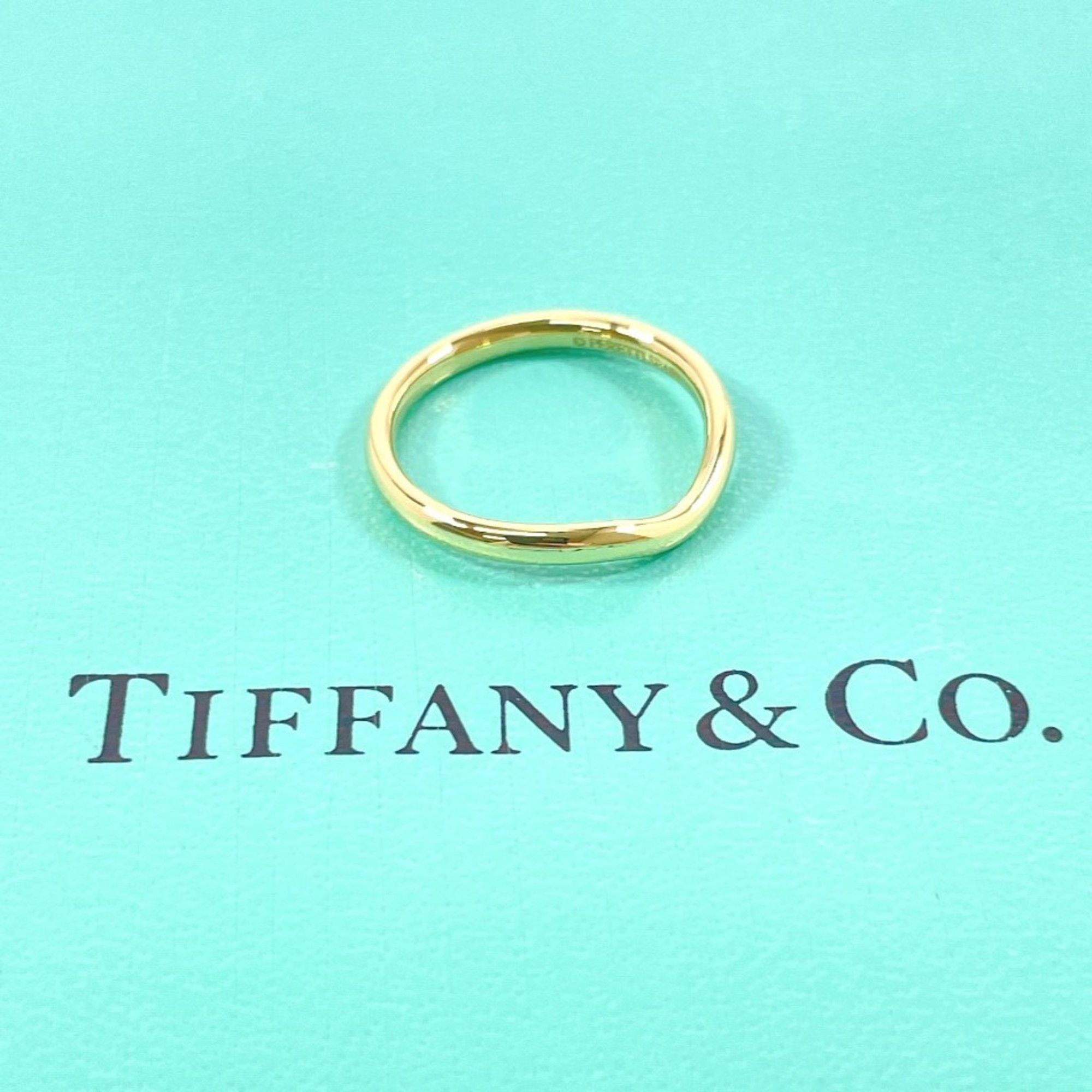 TIFFANY & Co. Elsa Peretti Curved Band Ring, 18K Yellow Gold, 9K Women's