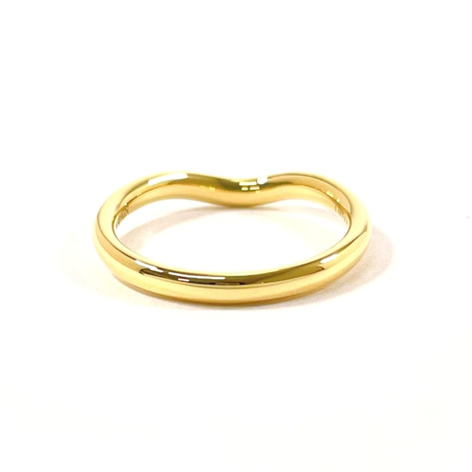 TIFFANY & Co. Elsa Peretti Curved Band Ring, 18K Yellow Gold, 9K Women's