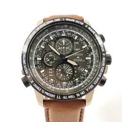 CITIZEN Promaster Eco-Drive SKY Series AT8194-11X Watch Stainless Steel/Leather Khaki Solar Dial Men's