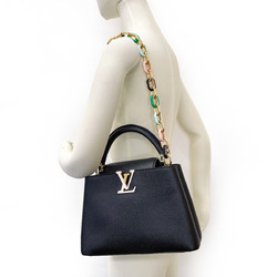 LOUIS VUITTON Capucines BB M21641 Handbag Taurillon Black Women's