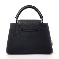 LOUIS VUITTON Capucines BB M21641 Handbag Taurillon Black Women's