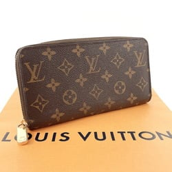 LOUIS VUITTON Louis Vuitton Zippy Wallet M60017 Long Monogram Canvas Brown Unisex