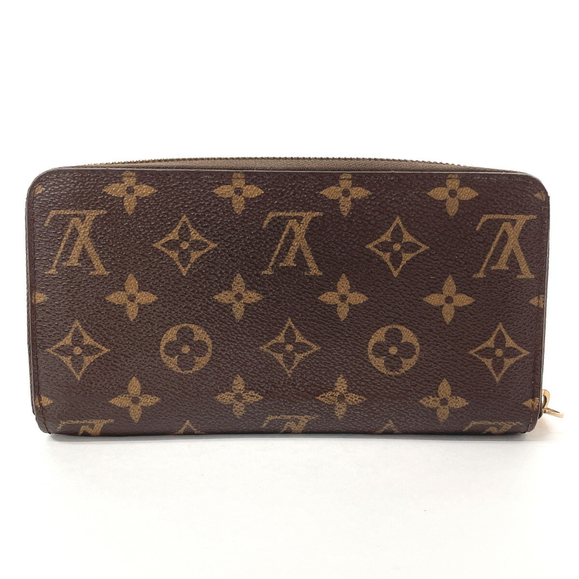 LOUIS VUITTON Louis Vuitton Zippy Wallet M60017 Long Monogram Canvas Brown Unisex