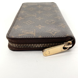 LOUIS VUITTON Louis Vuitton Zippy Wallet M60017 Long Monogram Canvas Brown Unisex