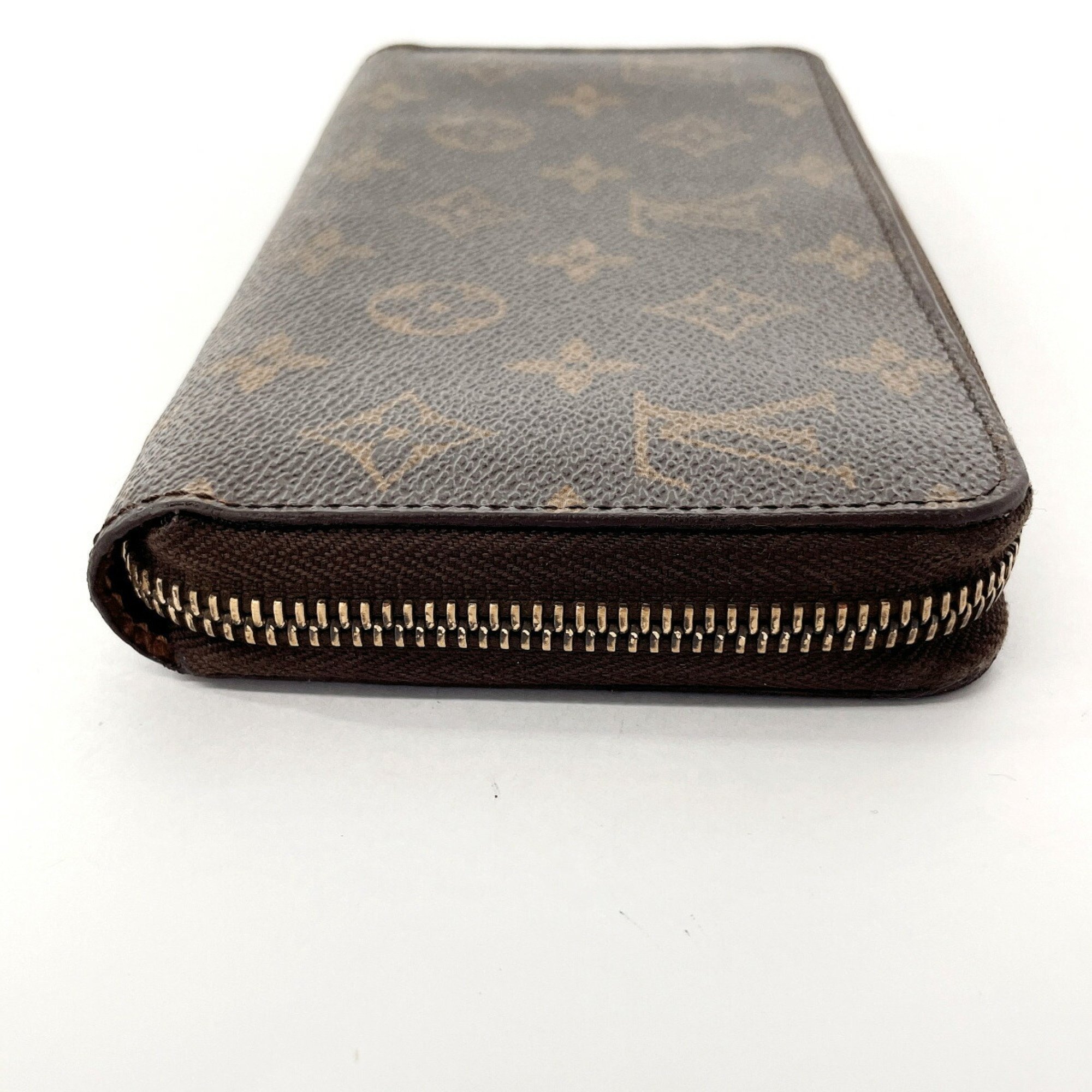 LOUIS VUITTON Louis Vuitton Zippy Wallet M60017 Long Monogram Canvas Brown Unisex