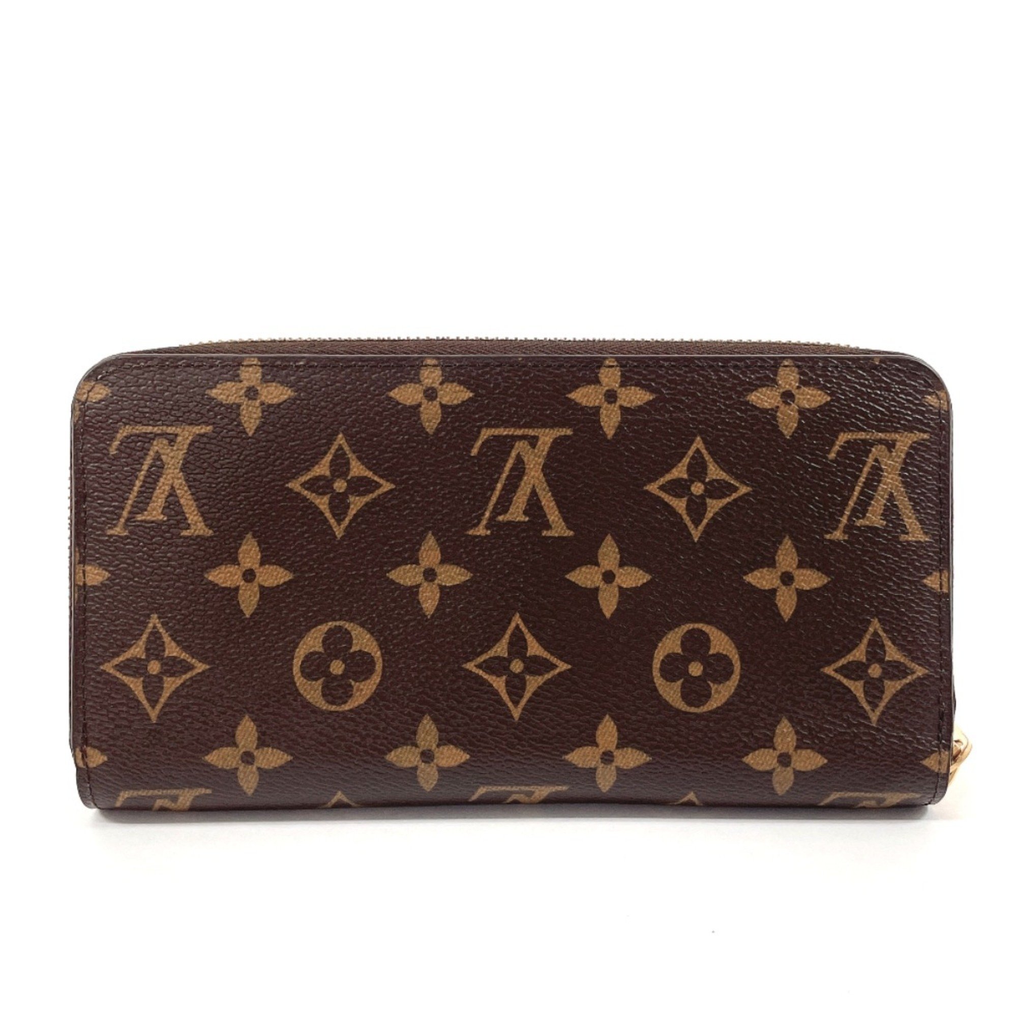 LOUIS VUITTON Louis Vuitton Zippy Wallet Vivienne M80857 Long Monogram Canvas Brown Women's