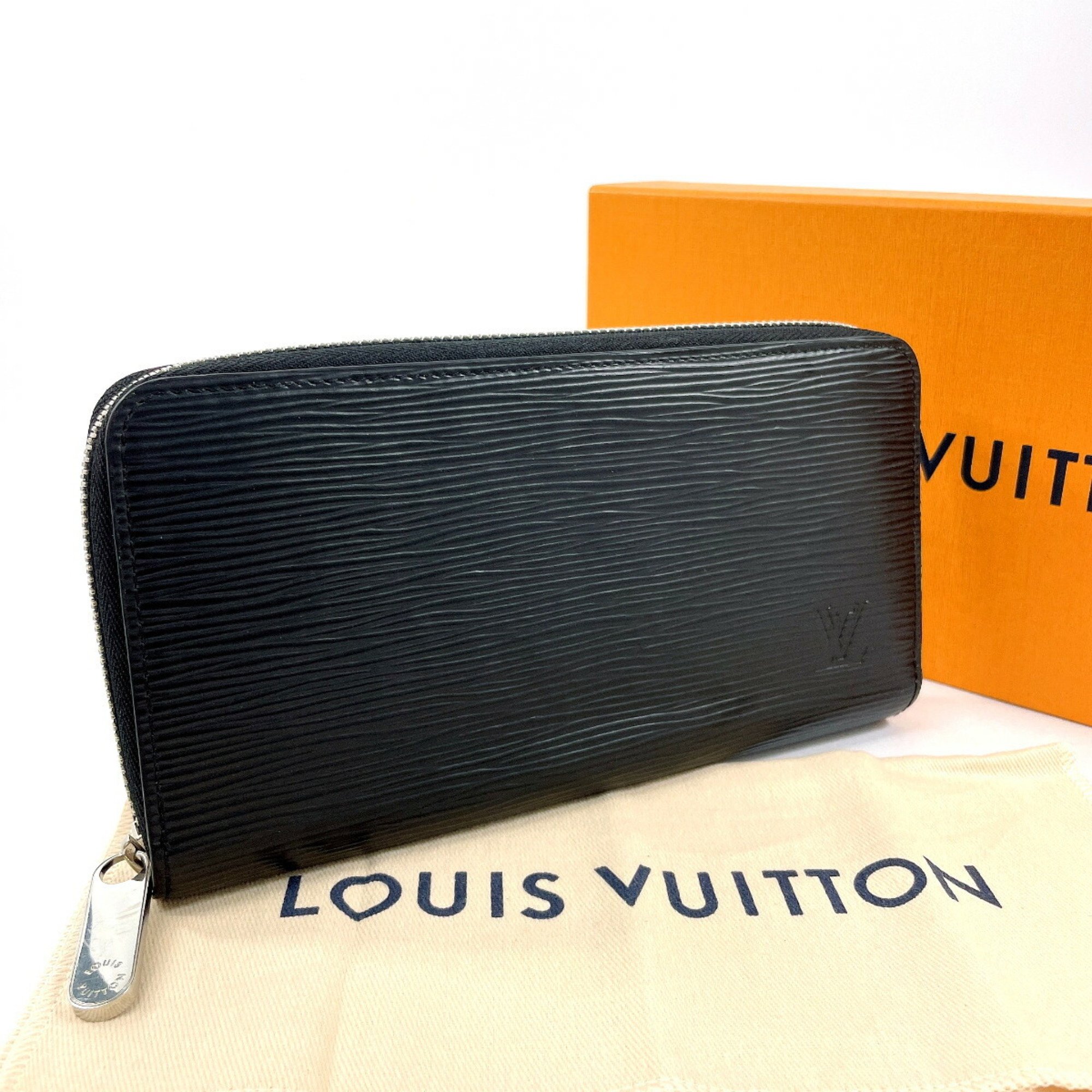 LOUIS VUITTON Louis Vuitton Zippy Wallet M61857 Long Epi Leather Black Men's