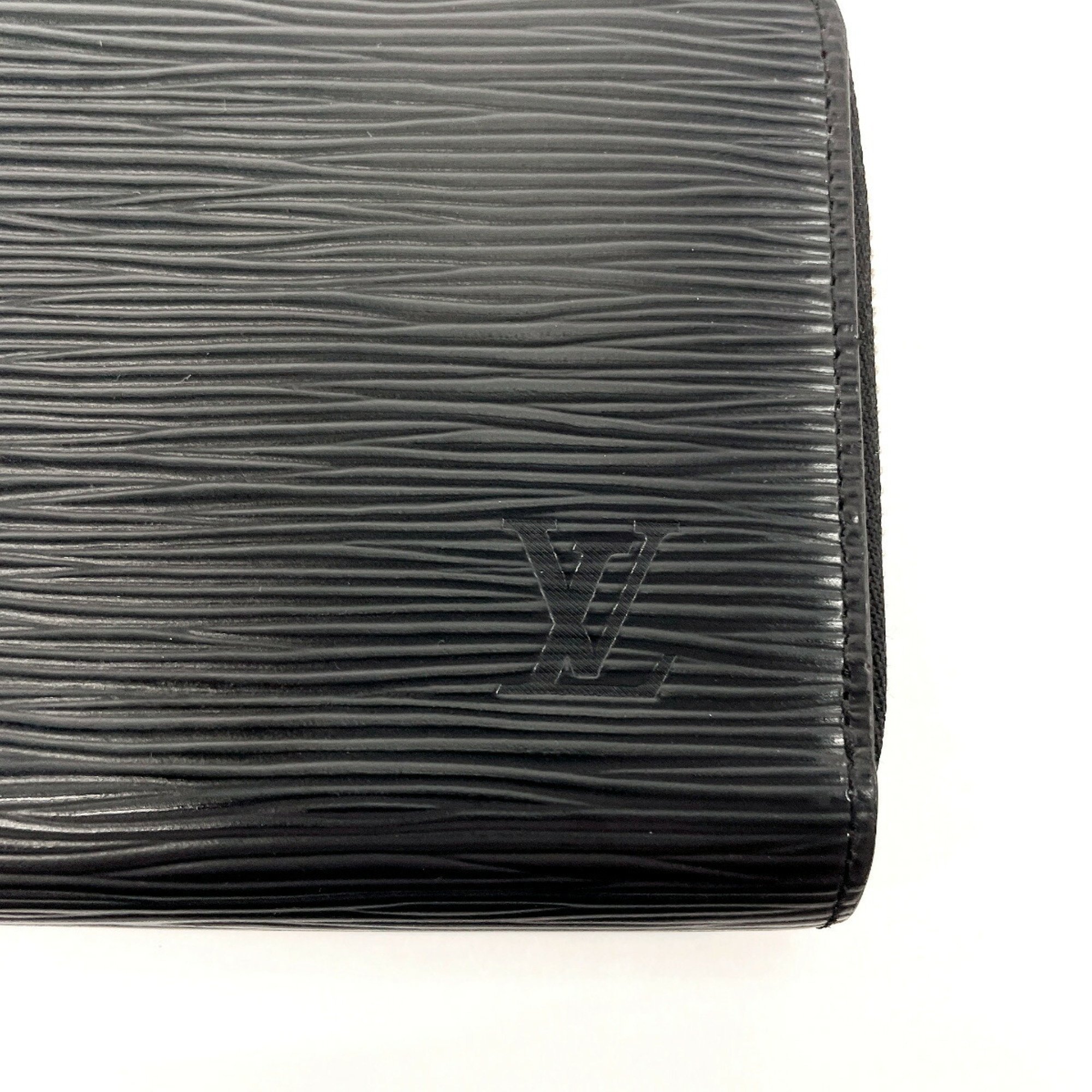 LOUIS VUITTON Louis Vuitton Zippy Wallet M61857 Long Epi Leather Black Men's