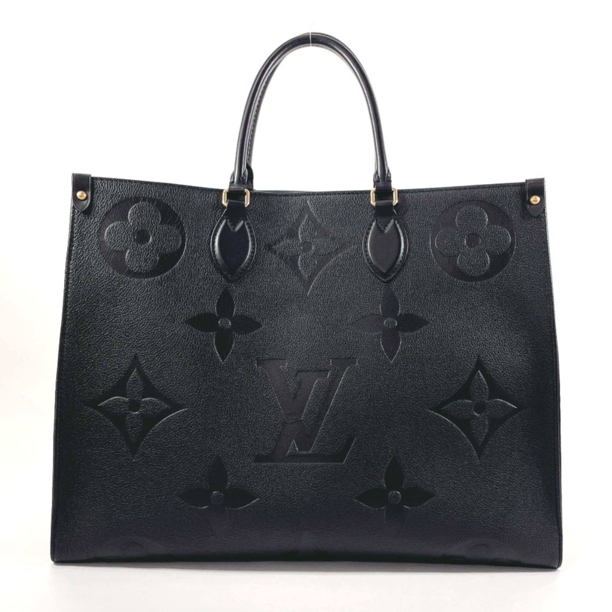 LOUIS VUITTON Louis Vuitton On the Go GM M44925 Tote Bag Monogram Empreinte Black Women's