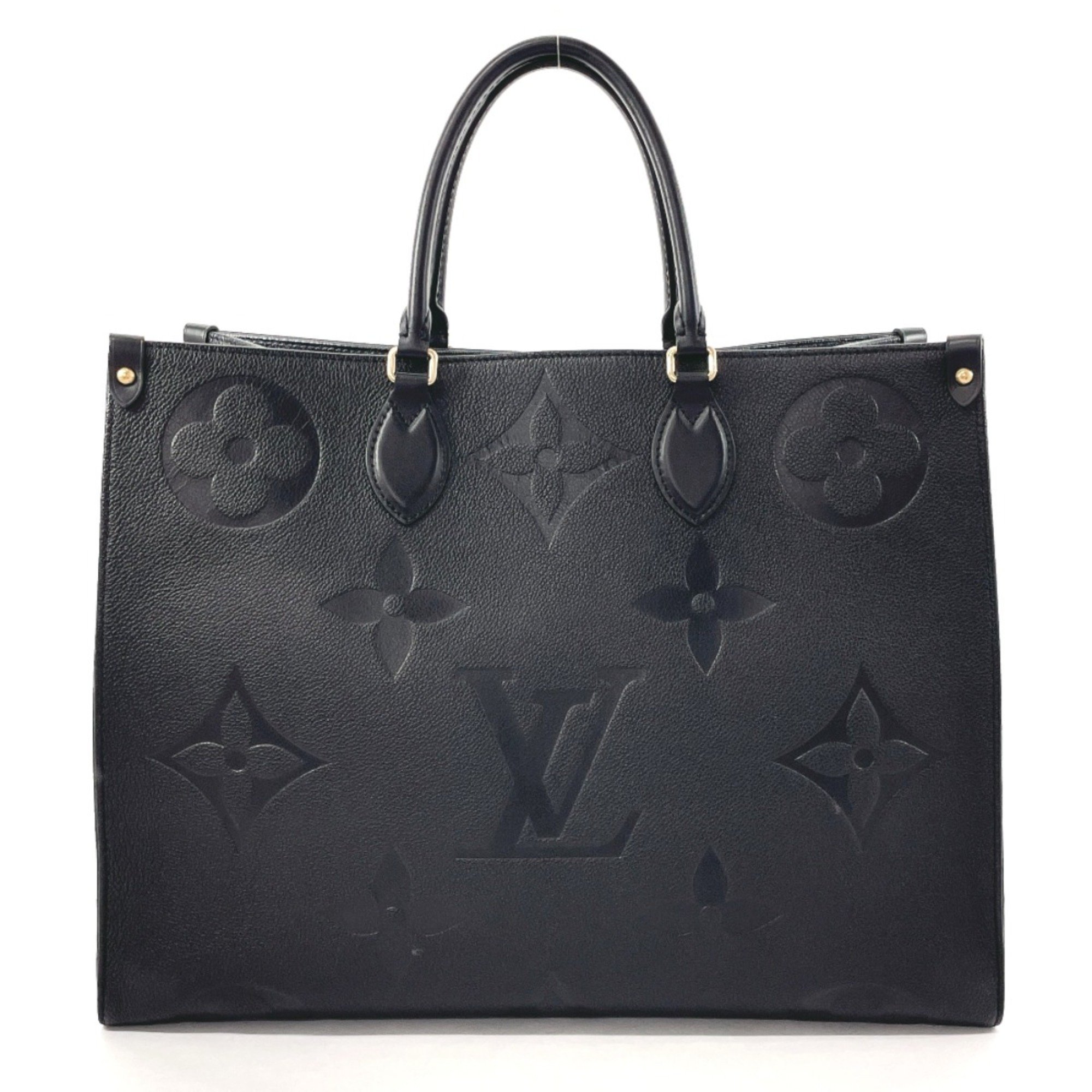 LOUIS VUITTON Louis Vuitton On the Go GM M44925 Tote Bag Monogram Empreinte Black Women's