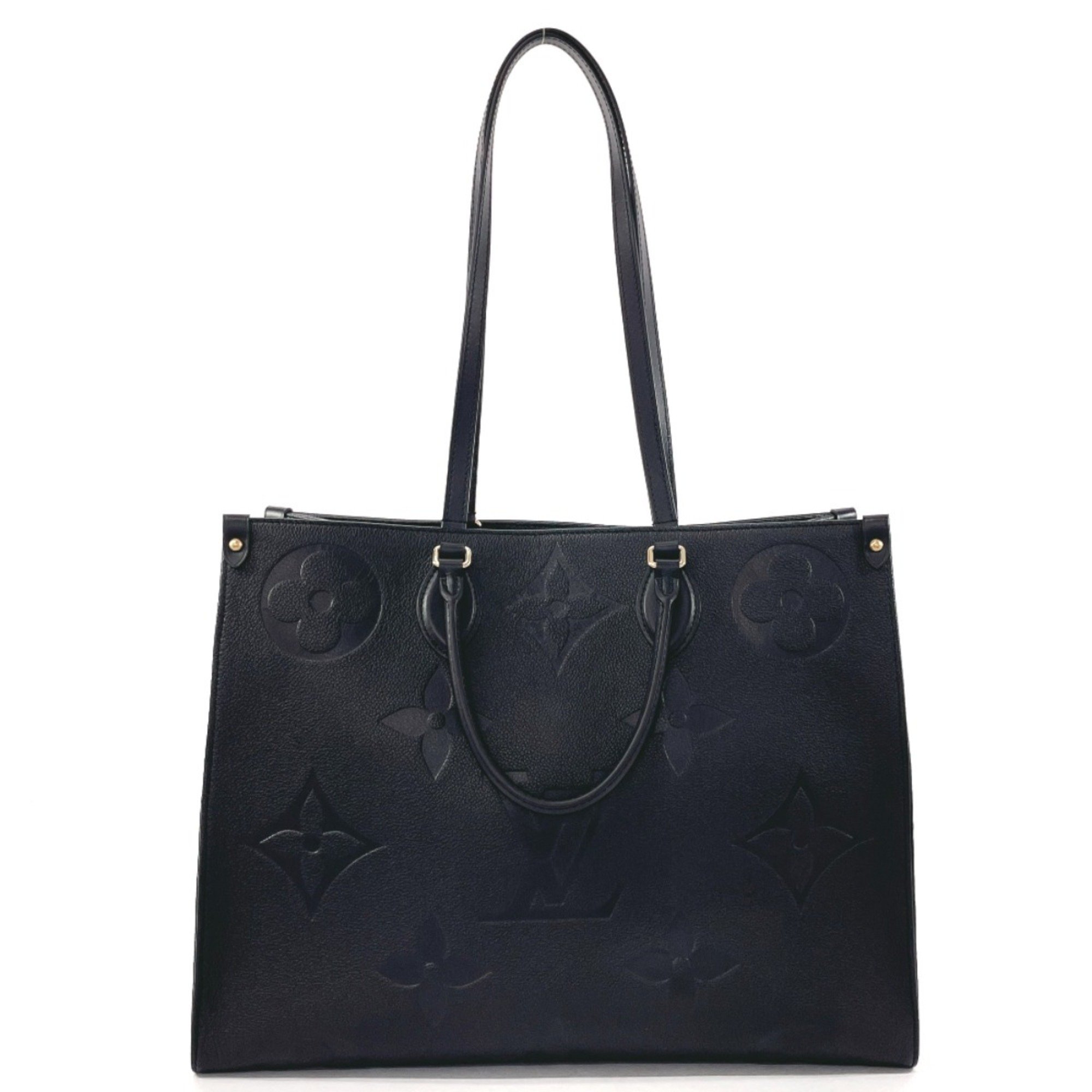 LOUIS VUITTON Louis Vuitton On the Go GM M44925 Tote Bag Monogram Empreinte Black Women's