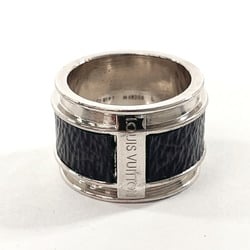 LOUIS VUITTON Louis Vuitton Berg Monogram Eclipse M68206 Ring GP/Monogram 22 Silver Men's