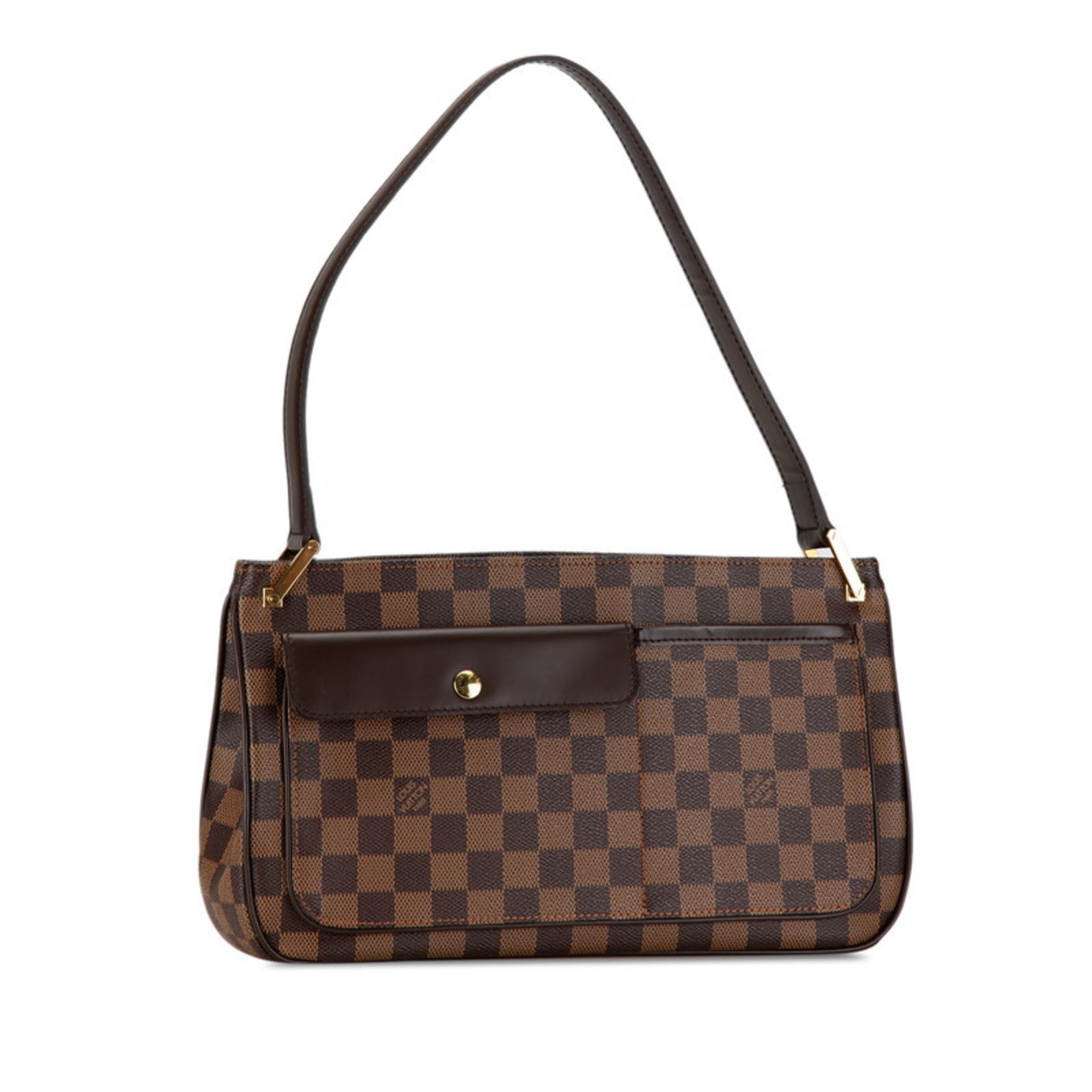 Louis Vuitton Damier Auburn Shoulder Bag N51129 Brown PVC Leather Women's LOUIS VUITTON