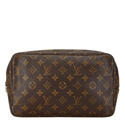 Louis Vuitton Monogram True Toilet 28 Second Bag Clutch M47522 Brown PVC Women's LOUIS VUITTON