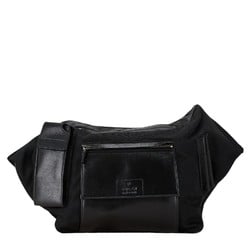 Gucci Shoulder Bag Body 018 1605 Black Nylon Leather Women's GUCCI