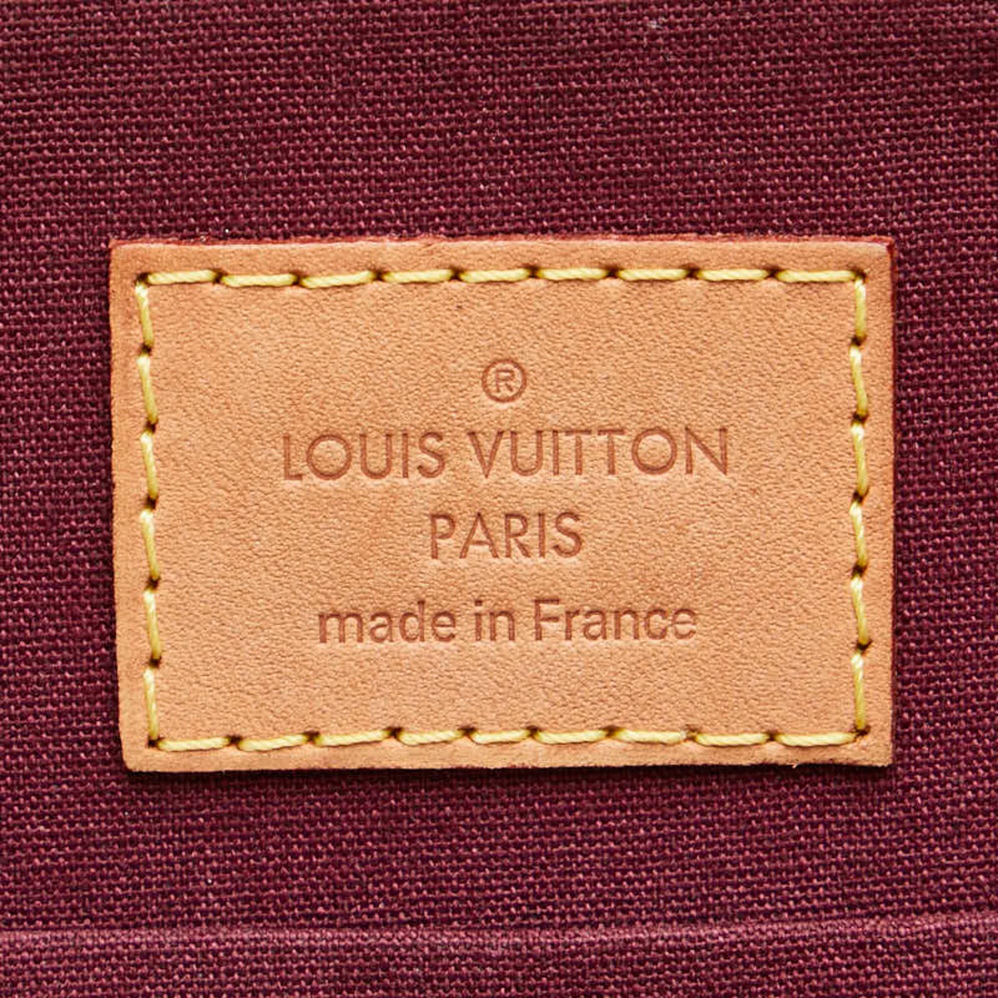 Louis Vuitton Monogram Vernis Sherwood PM Shoulder Bag M91492 Rouge Fauvist Purple Patent Leather Women's LOUIS VUITTON