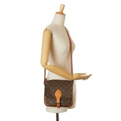 Louis Vuitton Monogram Cartesier Shoulder Bag M51252 Brown PVC Leather Women's LOUIS VUITTON