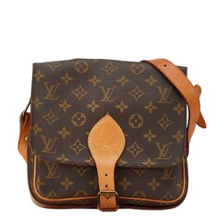 Louis Vuitton Monogram Cartesier Shoulder Bag M51252 Brown PVC Leather Women's LOUIS VUITTON