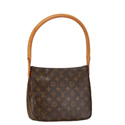 Louis Vuitton Monogram Looping MM Shoulder Bag M51146 Brown PVC Leather Women's LOUIS VUITTON