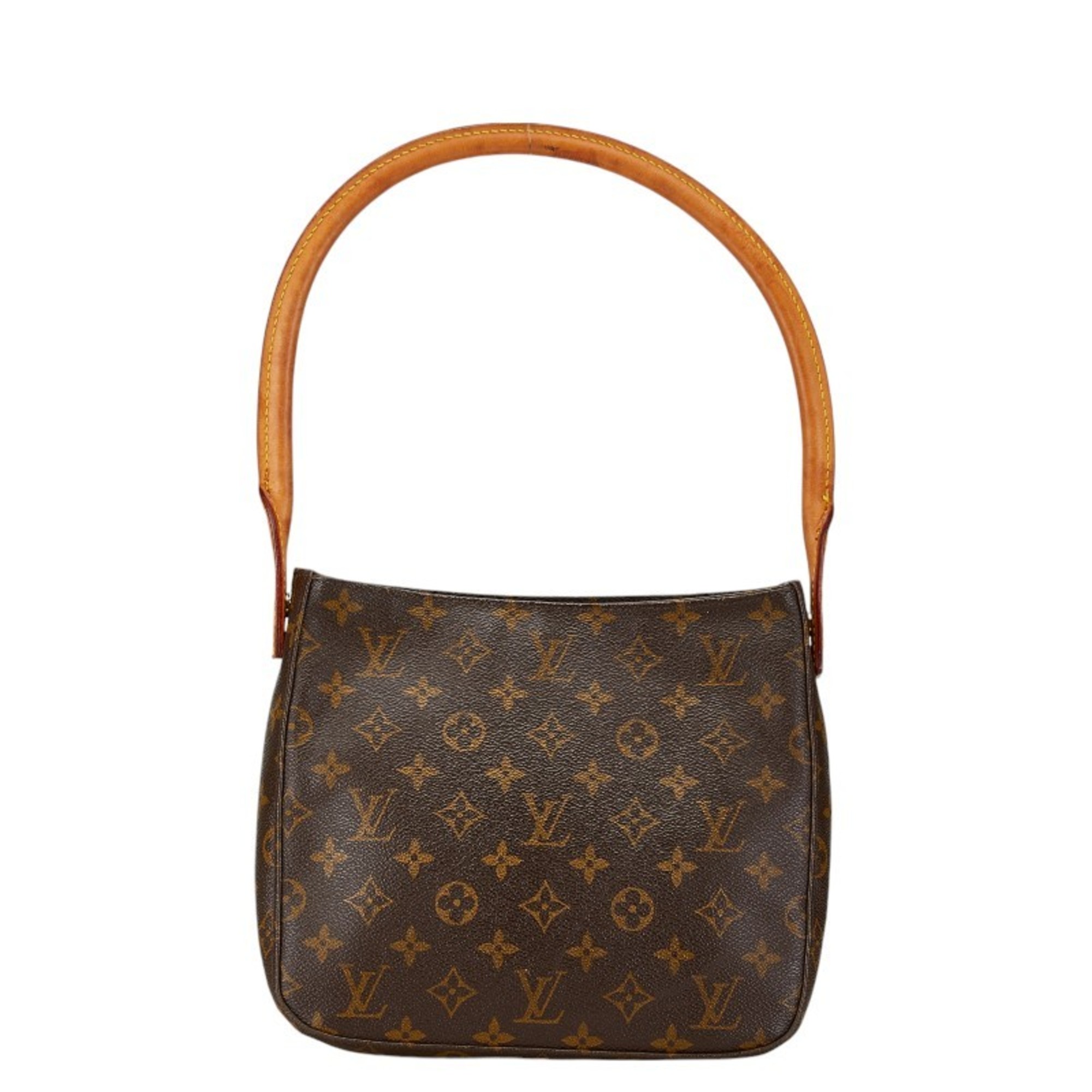 Louis Vuitton Monogram Looping MM Shoulder Bag M51146 Brown PVC Leather Women's LOUIS VUITTON