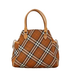 Burberry Nova Check Handbag Brown Beige Canvas Leather Women's BURBERRY