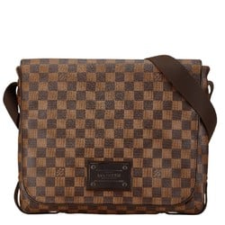 Louis Vuitton Damier Ebene Brooklyn GM Shoulder Bag N51212 Brown PVC Leather Women's LOUIS VUITTON