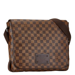 Louis Vuitton Damier Ebene Brooklyn GM Shoulder Bag N51212 Brown PVC Leather Women's LOUIS VUITTON