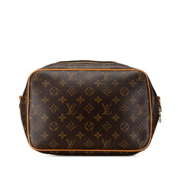 Louis Vuitton Monogram Reporter PM Shoulder Bag M45254 Brown PVC Leather Women's LOUIS VUITTON