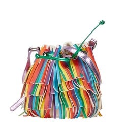 Stella McCartney Teen Rainbow Shoulder Bag Bucket Multicolor Leather Women's