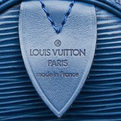 Louis Vuitton Epi Speedy 30 Handbag Boston Bag M43005 Toledo Blue Leather Women's LOUIS VUITTON