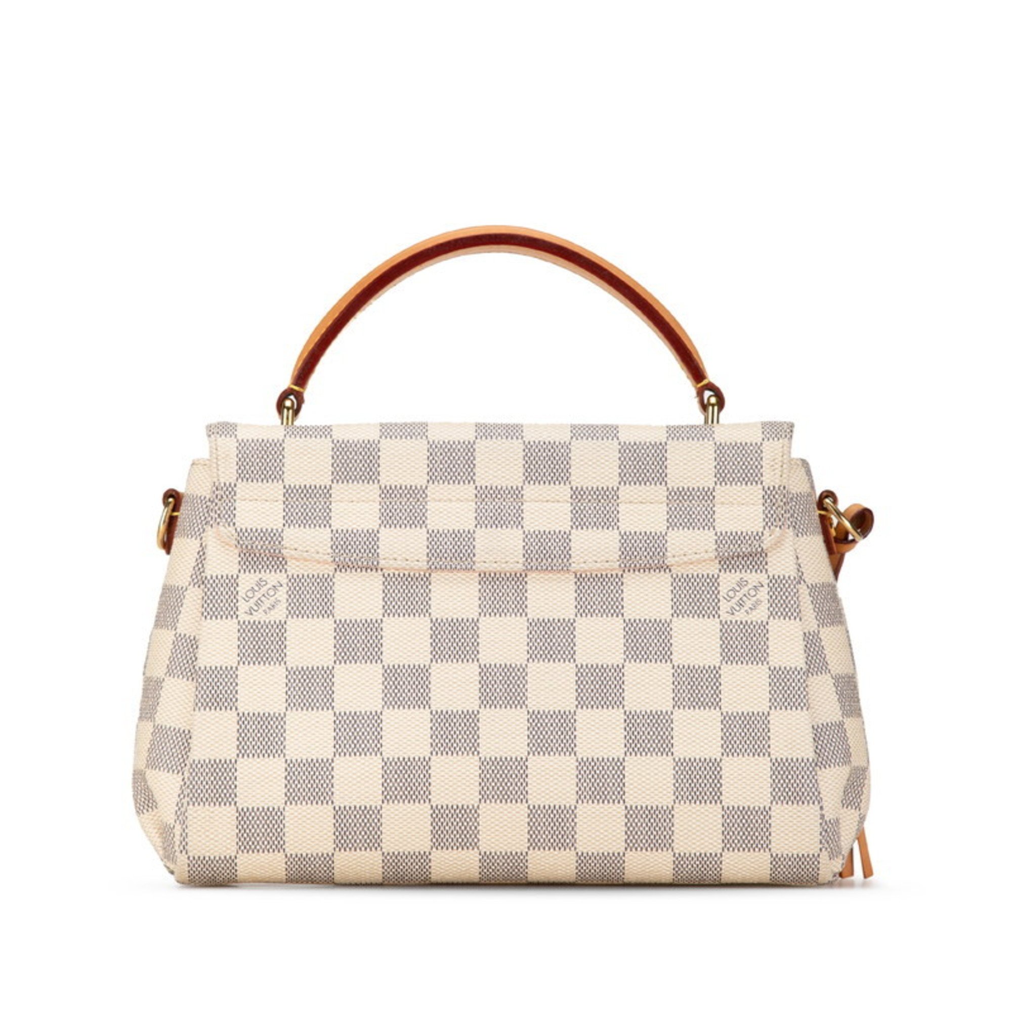 Louis Vuitton Damier Croisette Handbag Shoulder Bag N41581 White PVC Leather Women's LOUIS VUITTON