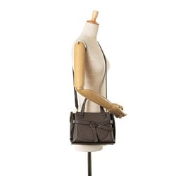 LOEWE GATE BAG SHOULDER BROWN LEATHER WOMEN'S