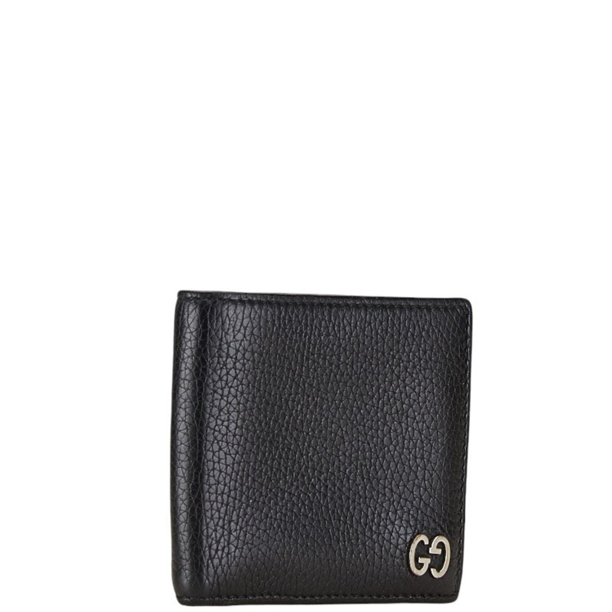 Gucci Durian Bi-fold Wallet 473922 Black Leather Women's GUCCI