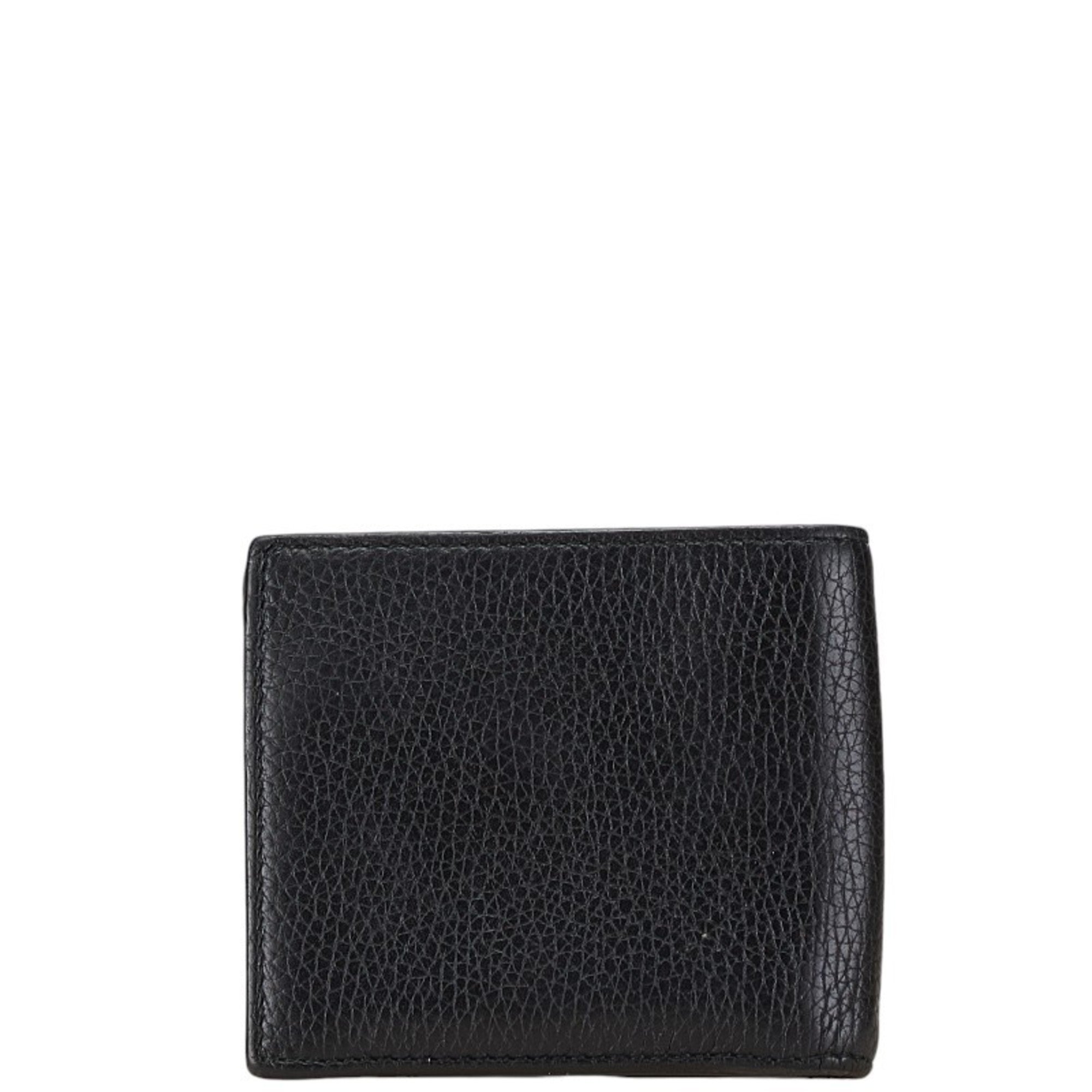 Gucci Durian Bi-fold Wallet 473922 Black Leather Women's GUCCI