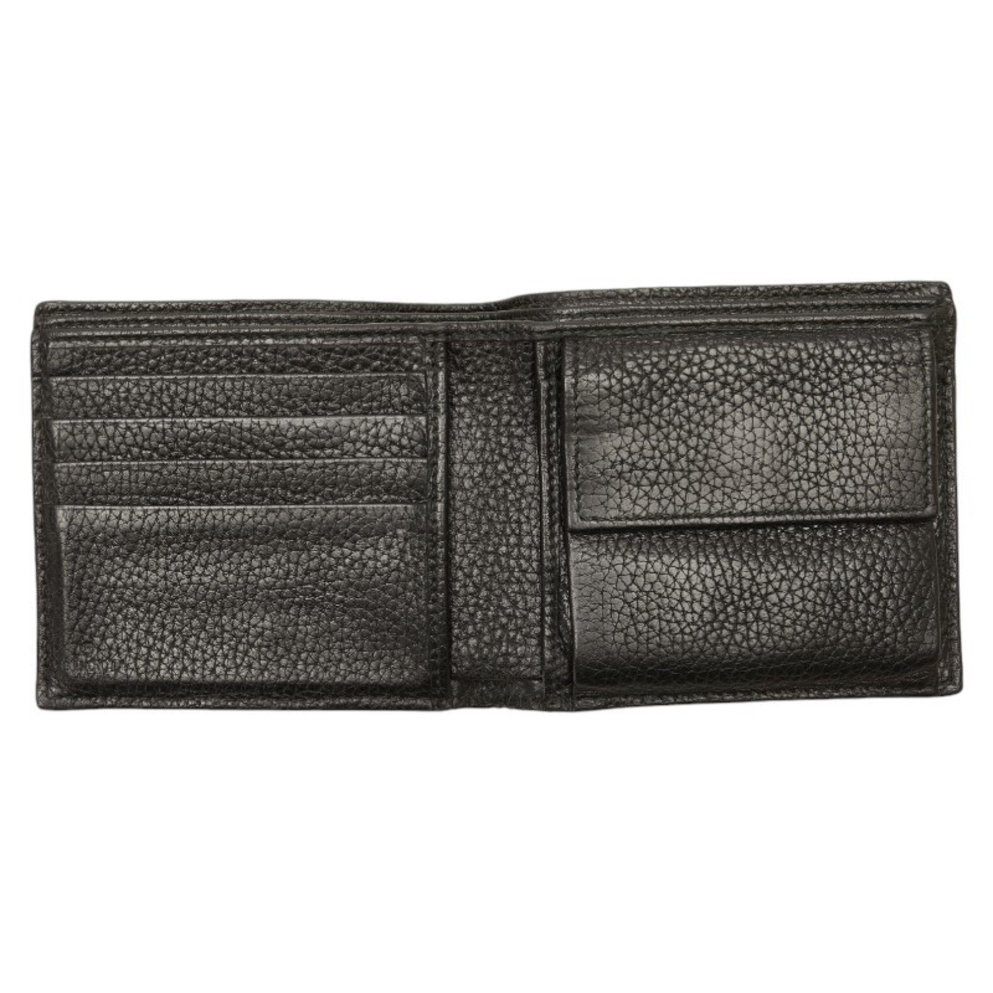 Gucci Durian Bi-fold Wallet 473922 Black Leather Women's GUCCI