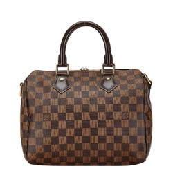 Louis Vuitton Damier Speedy Bandouliere 25 Handbag Shoulder Bag N41181 Brown PVC Leather Women's LOUIS VUITTON