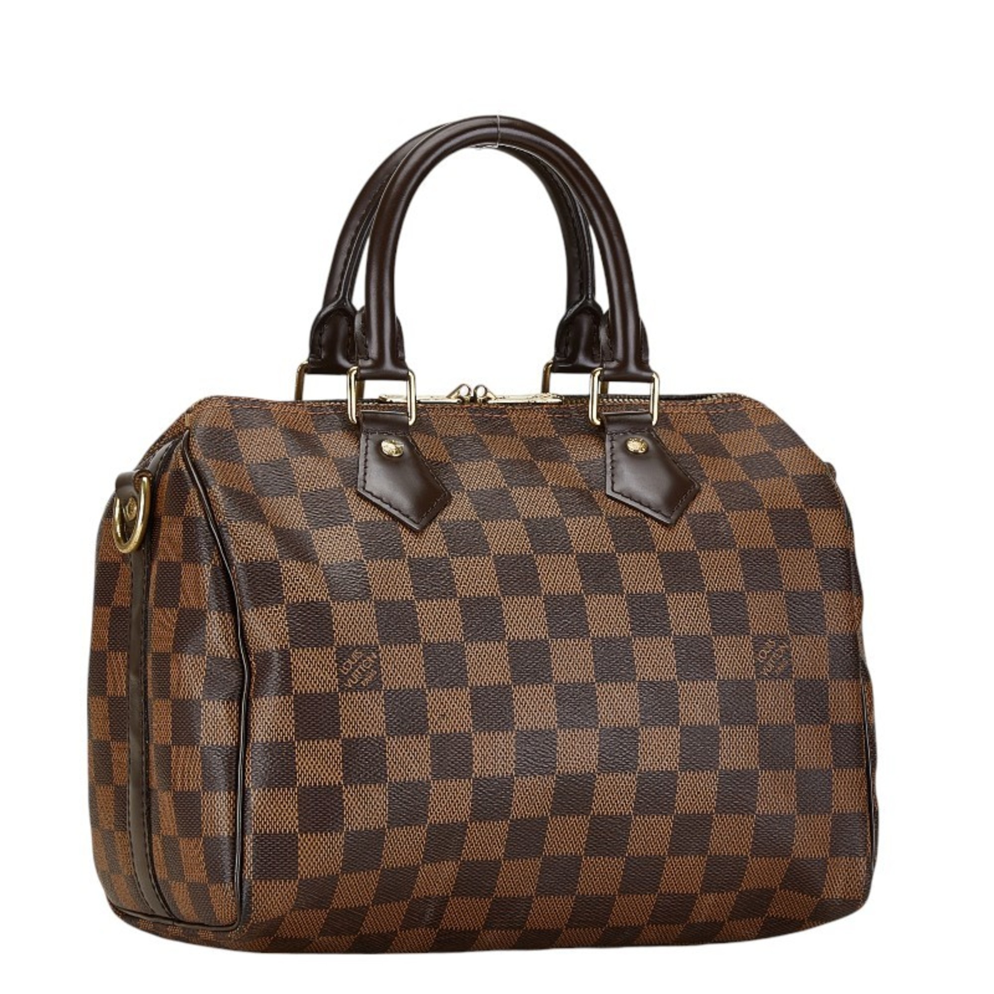 Louis Vuitton Damier Speedy Bandouliere 25 Handbag Shoulder Bag N41181 Brown PVC Leather Women's LOUIS VUITTON