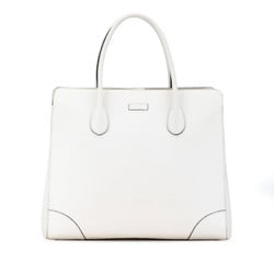 Gucci Bright Diamante Handbag Tote Bag 354230 White PVC Leather Women's GUCCI