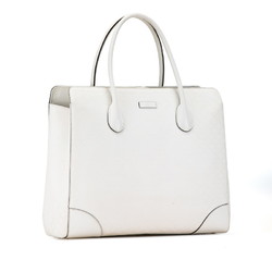 Gucci Bright Diamante Handbag Tote Bag 354230 White PVC Leather Women's GUCCI