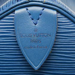 Louis Vuitton Epi Speedy 25 Handbag Boston Bag M43015 Toledo Blue Leather Women's LOUIS VUITTON