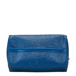 Louis Vuitton Epi Speedy 25 Handbag Boston Bag M43015 Toledo Blue Leather Women's LOUIS VUITTON