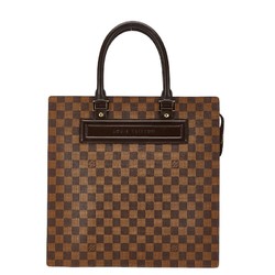 Louis Vuitton Damier Sac Plat Handbag N51140 Brown PVC Leather Women's LOUIS VUITTON